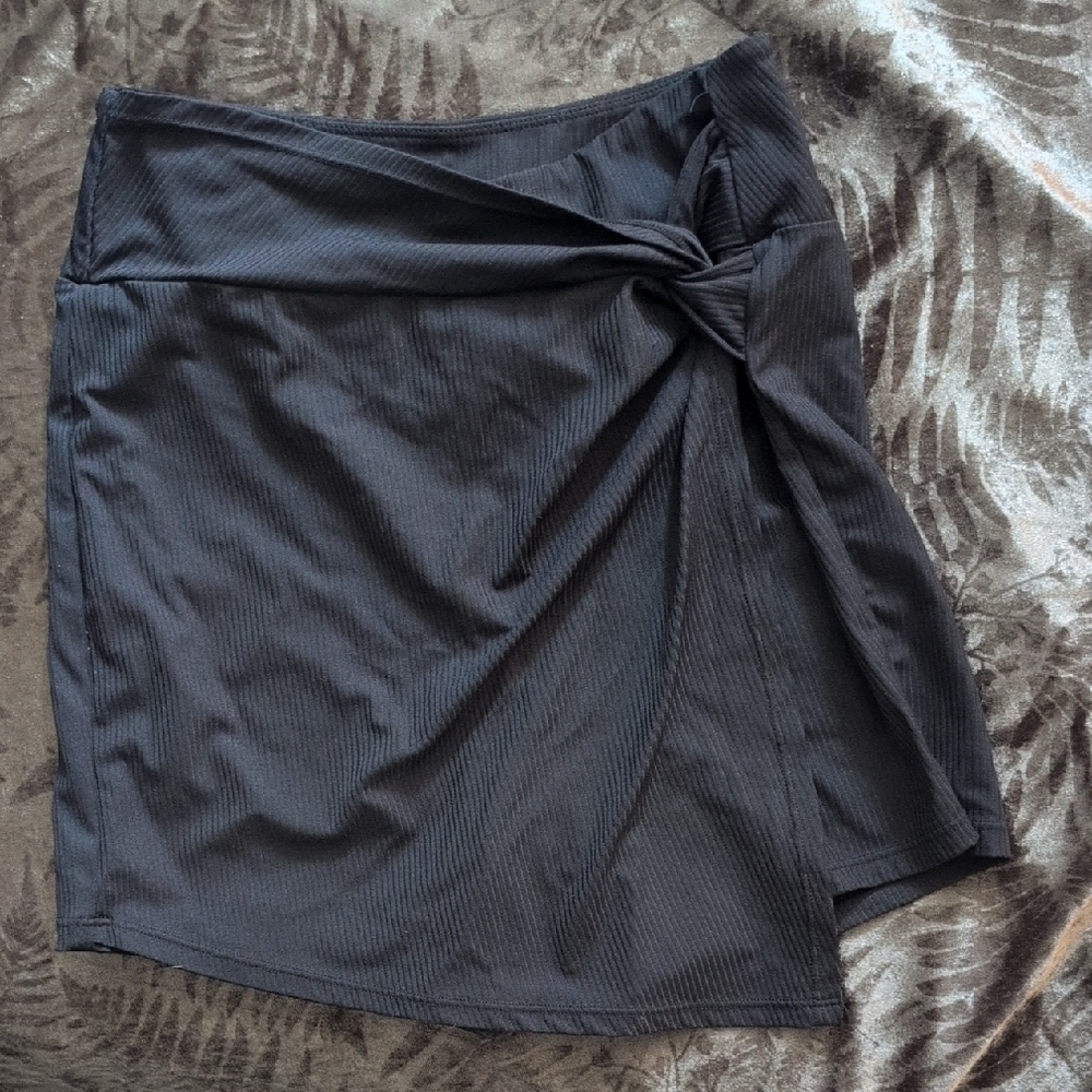 Black Wrap Skirt